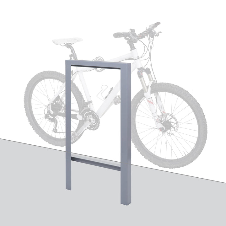 Mendler Fahrradbügel HWC-J74 Fahrradständer Anlehnbügel, verzinkter Karbonstahl Outdoor-pulverbeschi