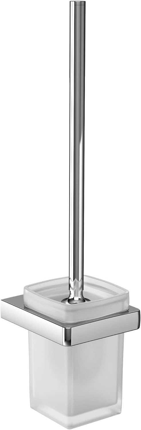 emco TREND WC-Bürstengarnitur, Toilettenbürste mit Griff und Halterung aus Metall, hochwertige WC-Bü
