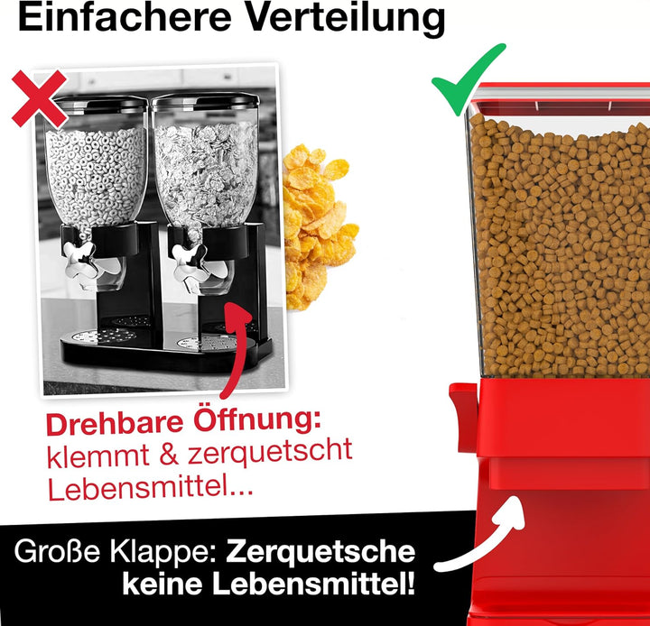 Hovea - Müslispender mit Kapazität 5L - Spender Für Cerealien, Cornflakes, Müsli, Pasta, Trockenfutt