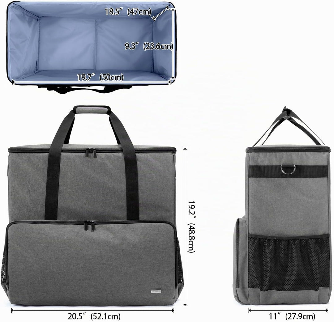 CURMIO Reisetasche für Desktop Computer, Tragetasche für Computer PC-Gehäuse, Tastatur, Kabel usw, P