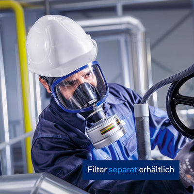 Dräger X-plore 6300 Vollmaske aus EPDM mit Standard-Rd40-Anschluss Rd40| Maske geeignet für Farben,
