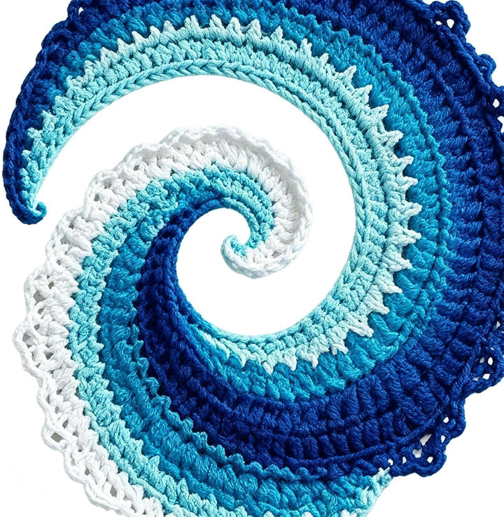 Spiral Wind Spinner, Beginner Crochet Kit with Window Decor Set, 20x15x4cm | Crochet Wind Spinner, G