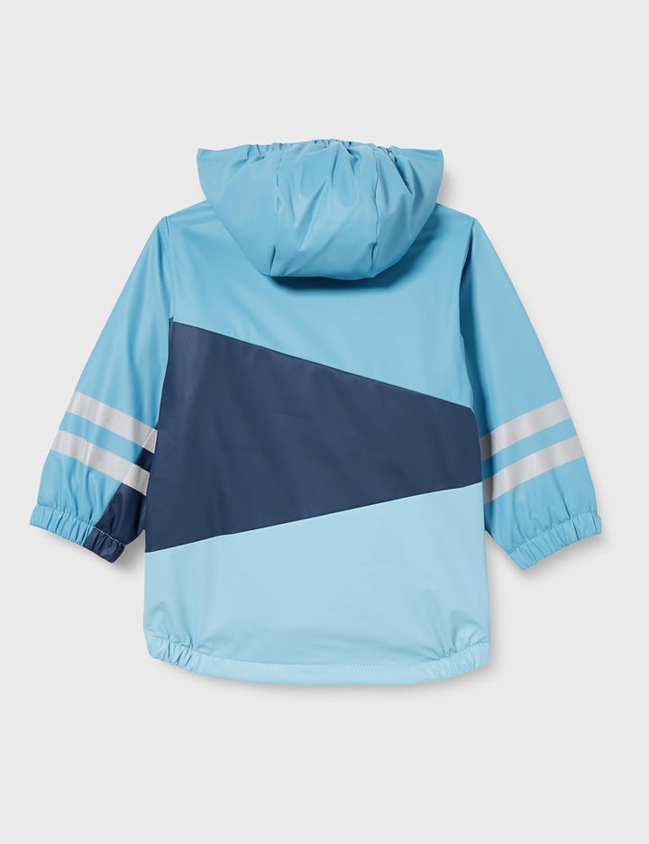 Playshoes Unisex Kinder Fleece-Futter Regenmantel Regenjacke Regenbekleidung 80 Blau, 80 Blau