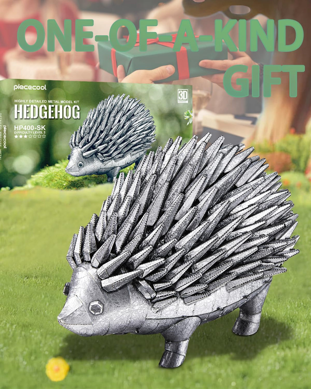 Piececool 3D Puzzle Metall Modellbau Lgel, Tiermodell 3D Metal Puzzle für 340 Edelstahl, Ganzes Meta