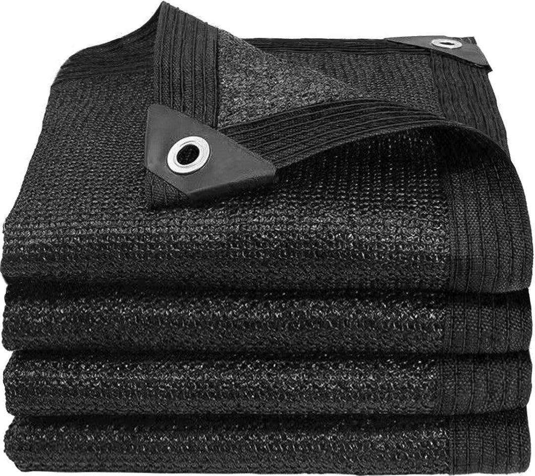 Schattierungsnetz-Atmungsaktiv Schattennetz mit Ösen,80% Shading Rate UV 2x3m Schwarz, 2x3m Schwarz