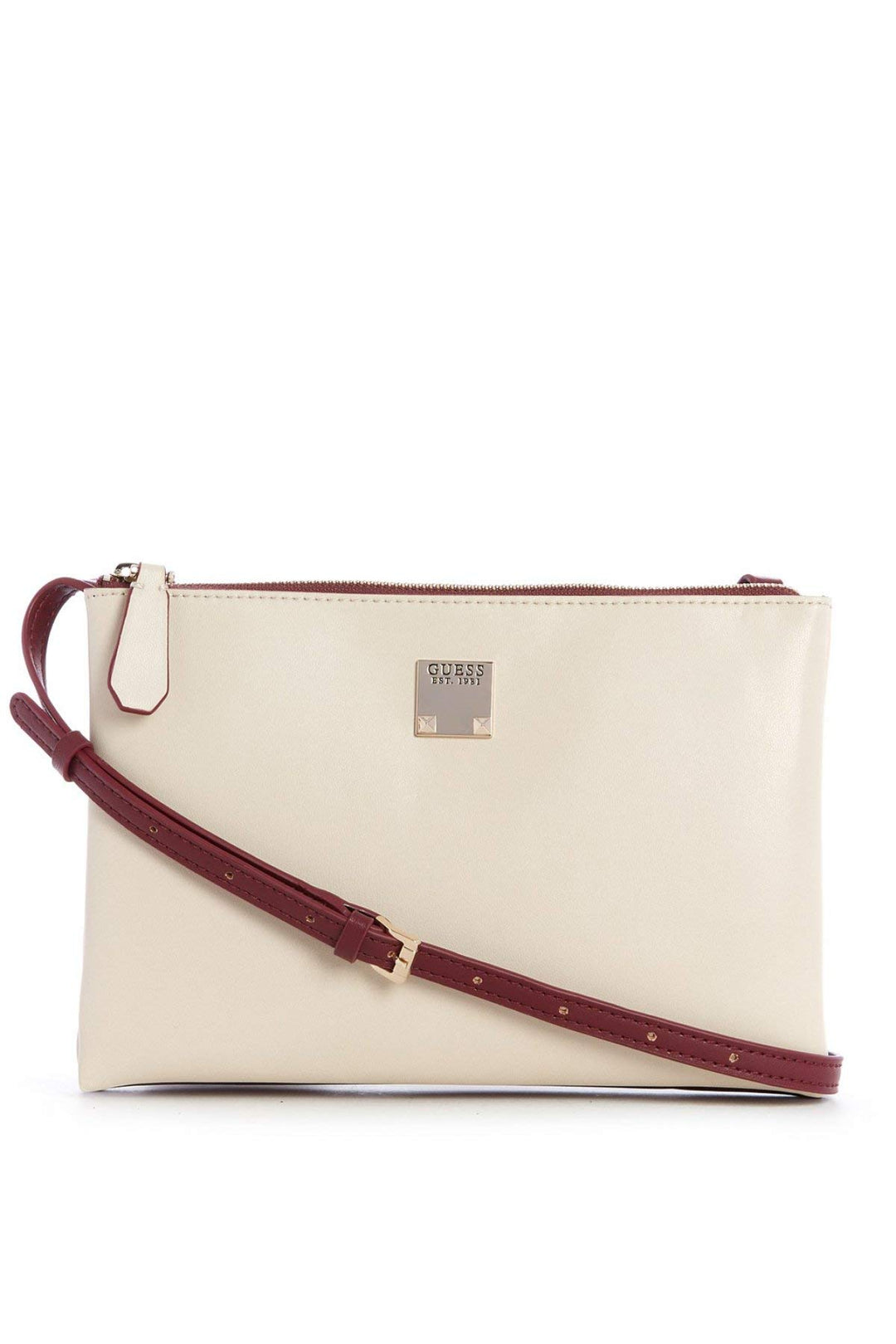 Guess Lenia Mini Dbl Zip Crossbody Handgelenkstasche Schwarz (Cameo Multi), Schwarz (Cameo Multi)