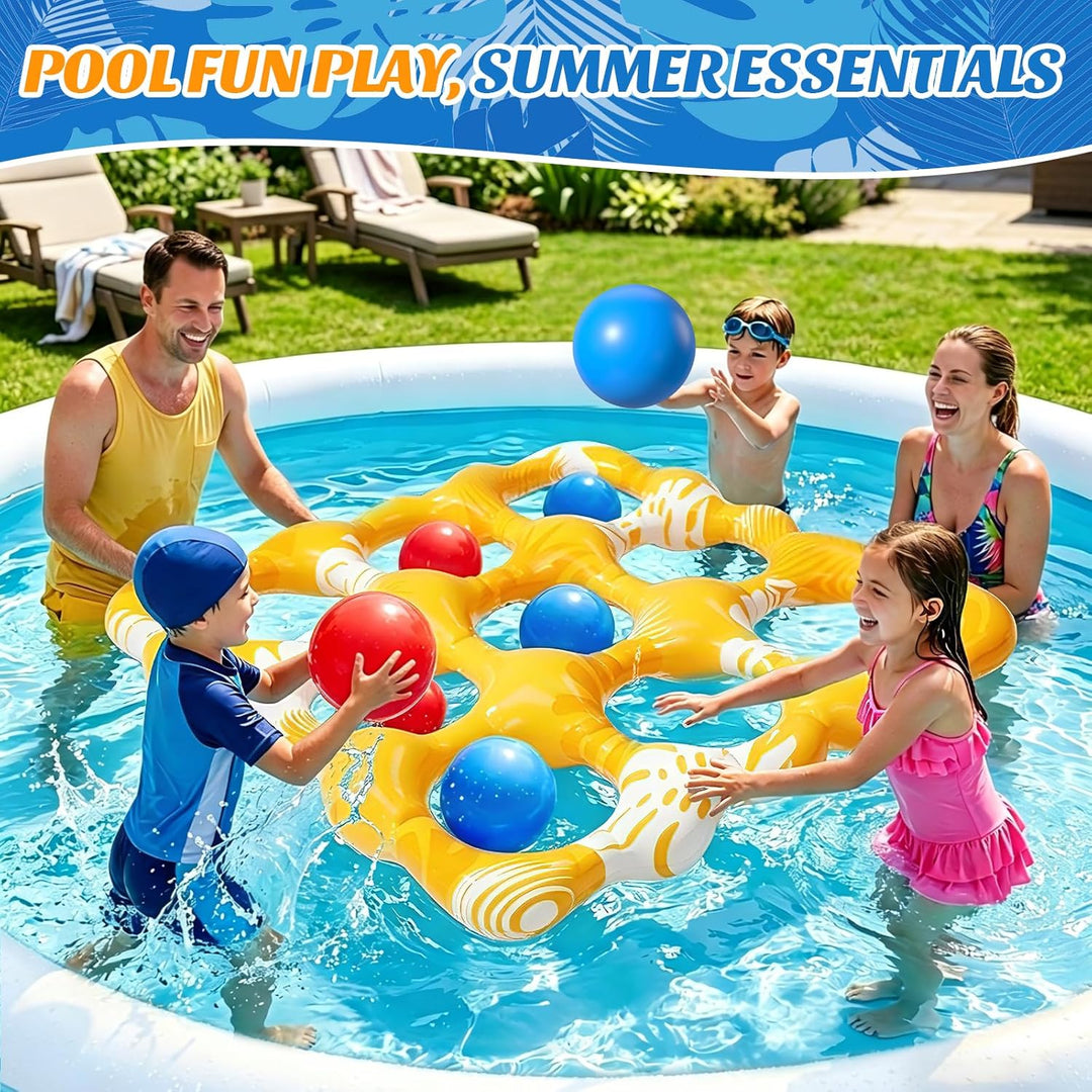 Aufblasbare Pool Spielzeug, Pool Wassersport Spielzeug, Gitter-Wasserspielzeug mit 10 Aufblasbarer B