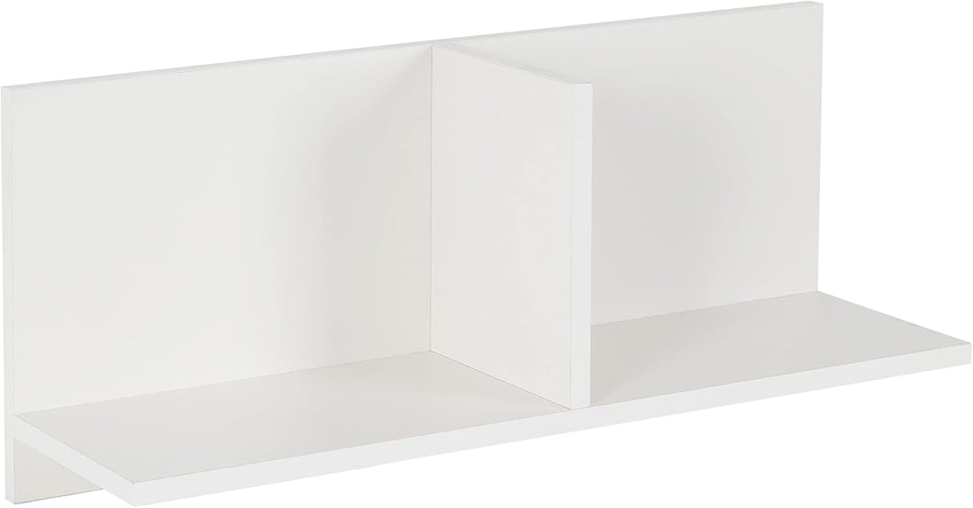 RICOO Wandregal 70 x 30 x 22 Weiss Matt, Spanplatte aus Holz, Hängereral WM013-WM, Regal Wand, Büche