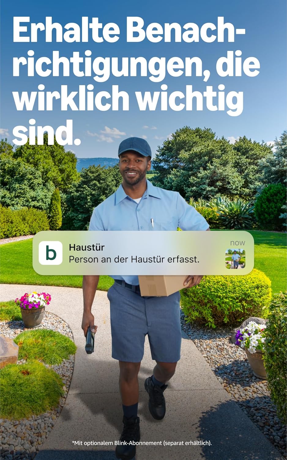 Blink Videotürklingel 2K+ (festverdrahtet, neueste Gen.) | Kopf-bis-Fuss-Aufnahme in 2K | Konstante