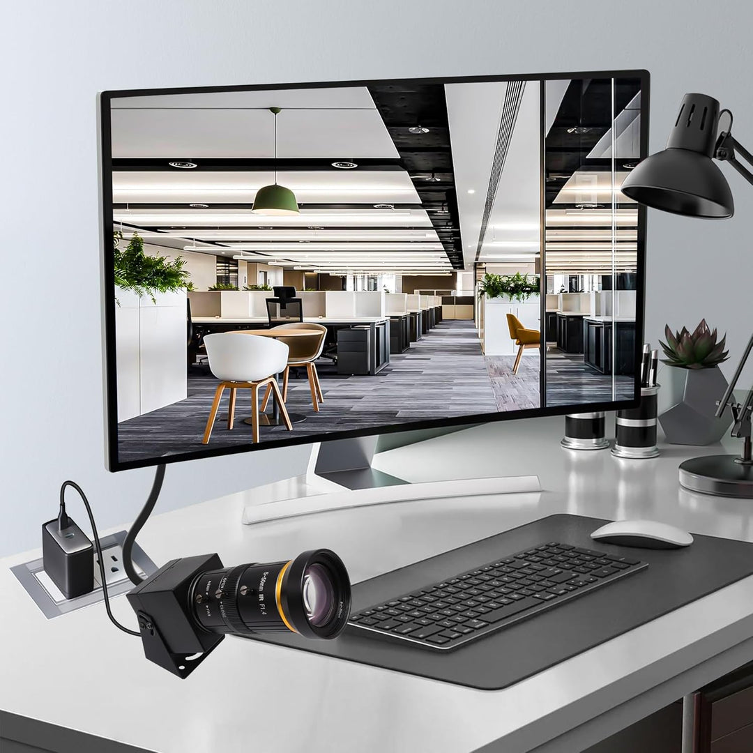 Svpro 4K HDMI Kamera USB Kamera mit 5-50mm Teleobjektiv,Manueller Fokus Streaming Webcam H.264 Zoom