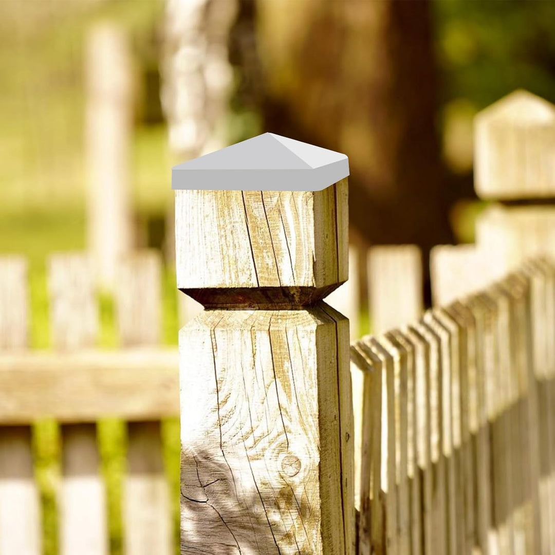Pfostenkappen 10 Stück, 10x10cm Zaun Pfosten Kappen, Zaunpfosten Abdeckung, Pfostenkappe, Pfostenabd