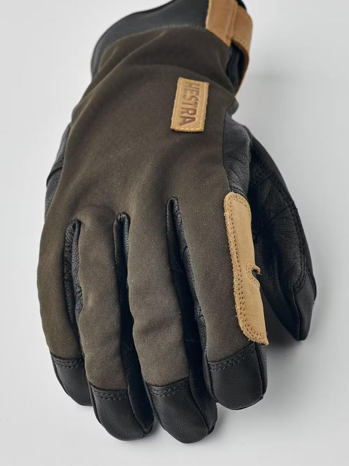 HESTRA Ergo Grip Active Wool Terry Oliv, Gore-Tex Fingerhandschuh, Grösse 10 - Farbe Dark Forest - B