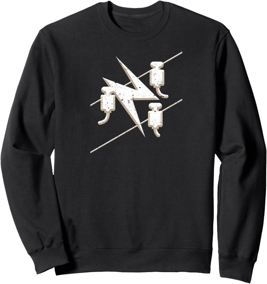 Cooles Elektriker Handwerk Zunftzeichen Sweatshirt