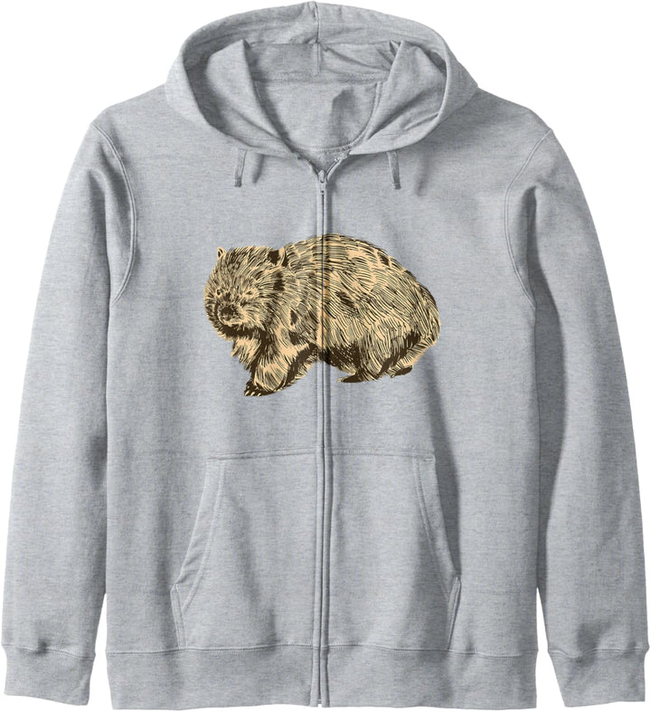 Wombat Wilde Natur Kapuzenjacke