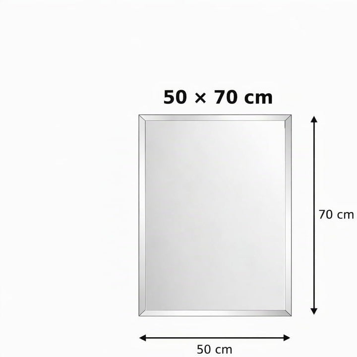 Homestyle Rahmenloser Facettenspiegel 50 x 70 cm Wandspiegel Badezimmerspiegel Made in Germany