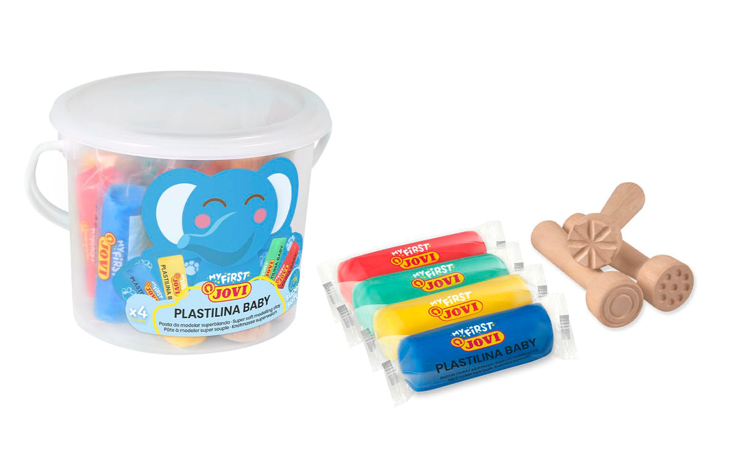 My First Jovi Plastilin Baby, sehr leicht formbare Modelliermasse für Kleinkinder ab 12 Monaten, Set