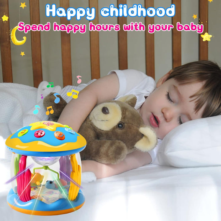 Baby Spielzeug Mädchen Junge Drehender Projektor 12 18 Monate mit Musik/Licht Kinderspielzeug ab 1 2