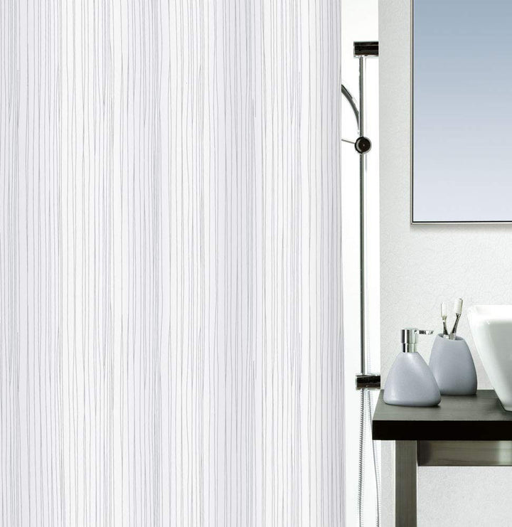 Spirella Anti-Schimmel Duschvorhang Raya Anti-Bakteriell, waschbar, wasserdicht Polyester 180x200cm