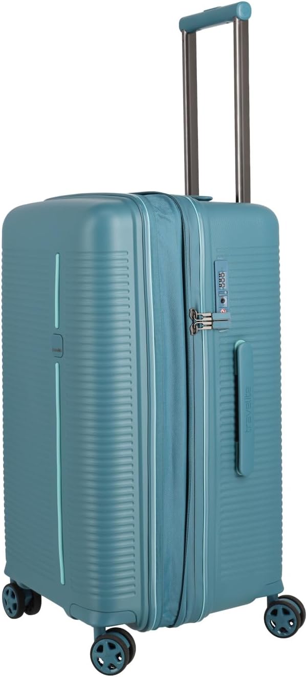 Travelite 4-Rad Hartschalenkoffer mittelgross 74 Liter, Trunk Koffer, Gepäck Serie Roomer: Hartschal