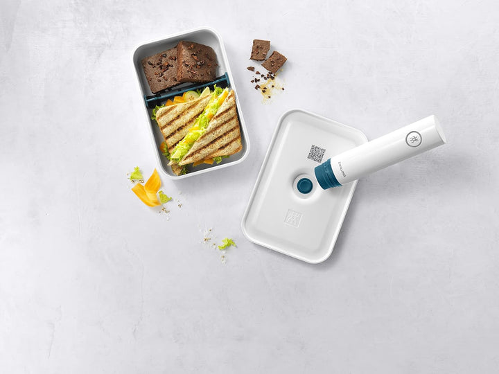 ZWILLING Fresh & Save Vakuum Lunchbox, Grösse L flach, Kunststoff, Weiss-La Mer Weiss L flach Lunchb