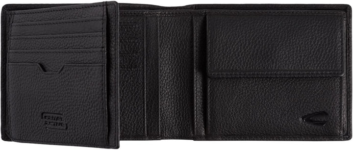 camel active bags Macau Herren Geldbörse RFID Querformat Leder Mittelgross Schwarz 12 x 2 x 9,5 Schw