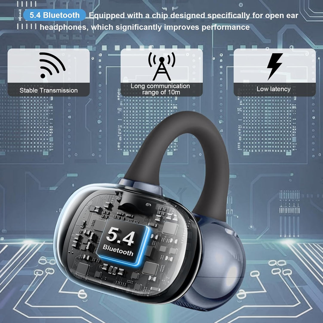 Kabellose Bluetooth-Kopfhörer, Sport-Kopfhörer, Bluetooth 5.4, 8 Stunden Akkulaufzeit, leicht und st
