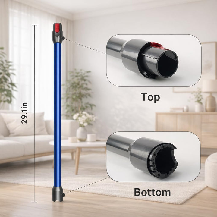 Verlängerungsrohr für Dyson V12 Detect Slim / V10 Digital Slim Stabstaubsauger, 74cm/29in Aluminium