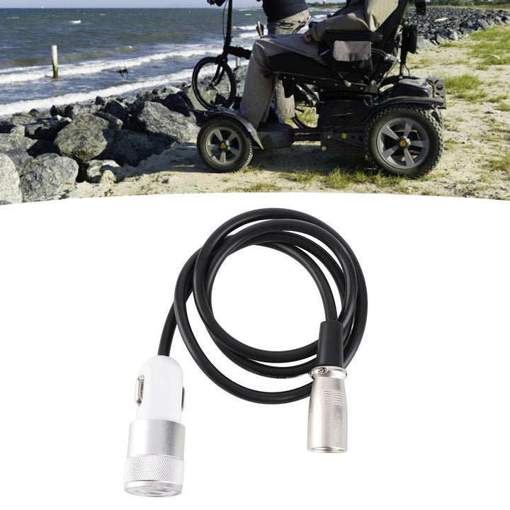 Ladekabel für Rollstuhlmotor-Controller, Schnelllade-Rollstuhl-Joystick-Controller-Ladekabel, Elektr