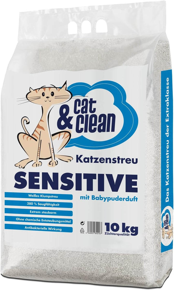 Cat & Clean Katzenstreu Der Extraklasse Klumpendes Einstreu Extrem Saugfähig Naturprodukt Aus Benton