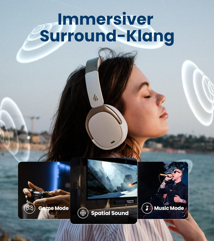 Edifier WH950NB Hybrid Active Noise Cancelling Kopfhörer -LDAC Codec mit Hi-Res Audio und Custom EQ
