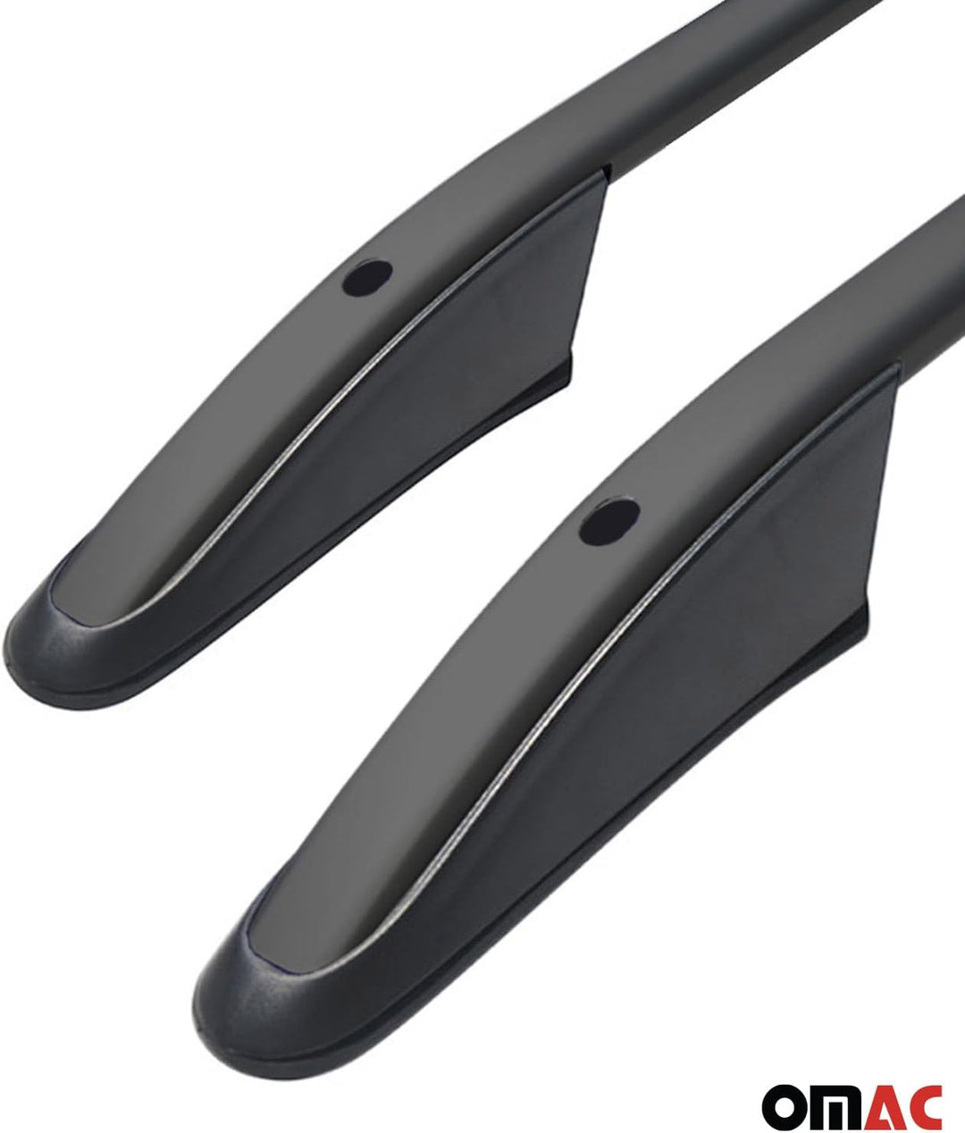 OMAC Dachträger für VW T5 T6 T6.1 Multivan Caravelle 2003-24 L2 Schwarz Alu | inkl. Dachreling (Set)