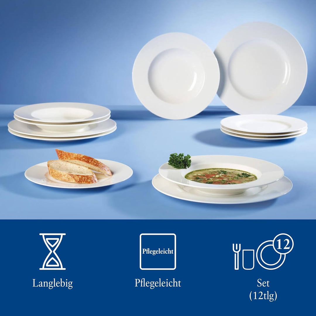 VilleroyundBoch 10-1155-8152 Wonderful World Teller-Set 12-tlg. weiss Fine China
