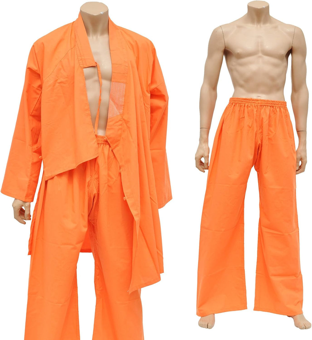 Shaolin-Anzug, Baumwolle, orange