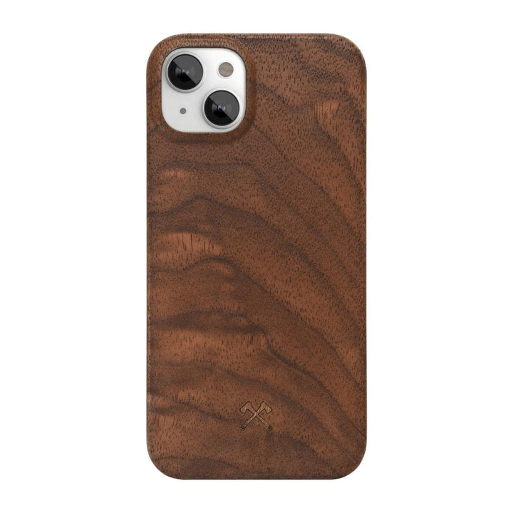 Woodcessories - Handyhülle kompatibel mit iPhone 14 Plus Hülle Holz, Echtholz - EcoSlim Case (Walnus