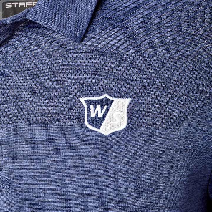 Wilson Herren Staff Model Polo Polo Shirt S Blau, S Blau
