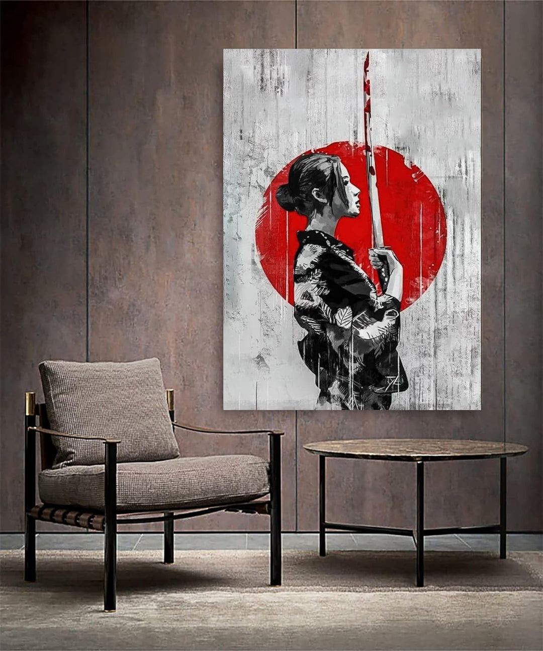 LYBOHO Japanisch Frau Poster Bilder Leinwand Wandkunst Leinwandbilder Kunstdrucke Wohnzimmer Wanddek