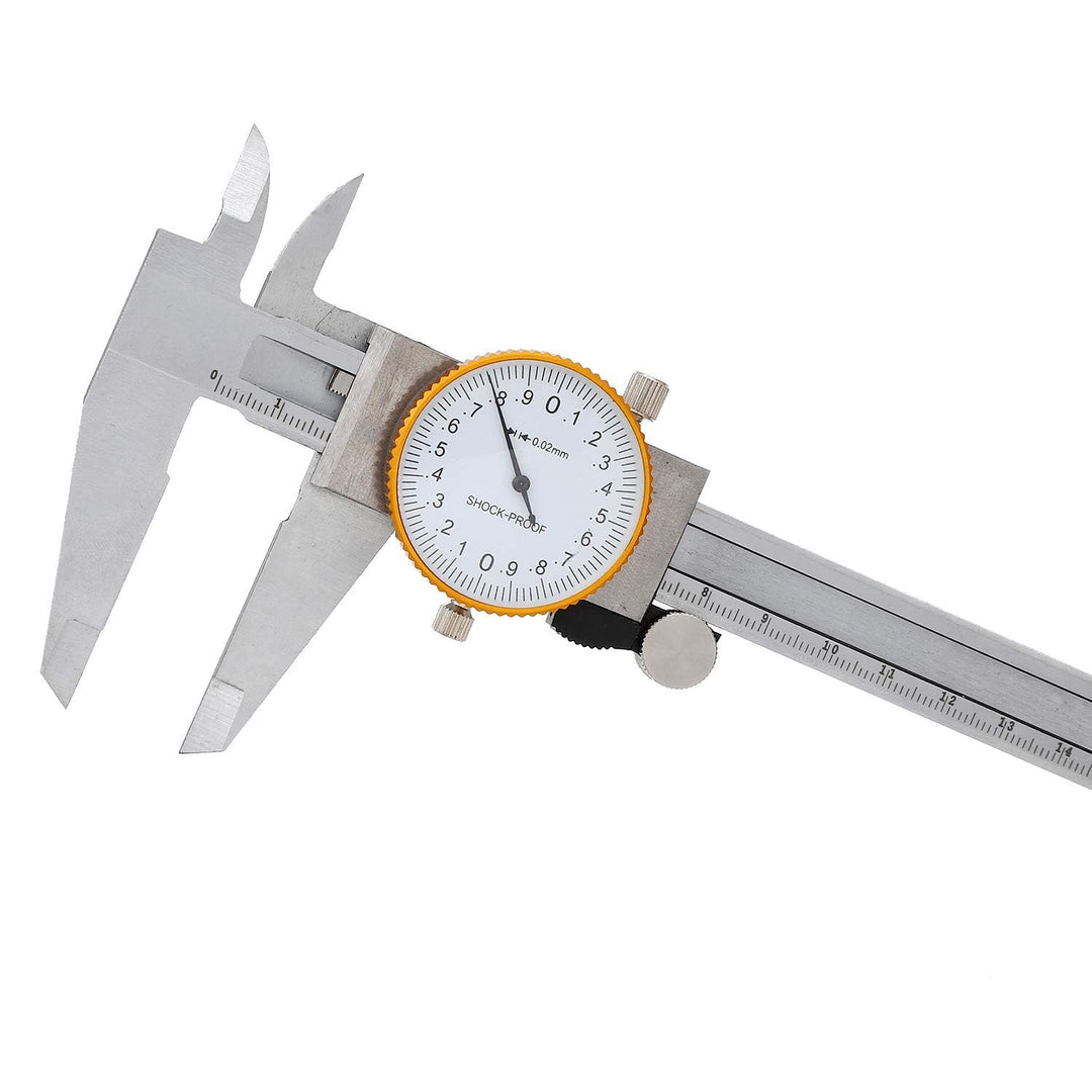 KATSU Uhrmessschieber 150mm 6" Zifferblatt Messschieber Edelstahl hochpräziser stossfester und absch