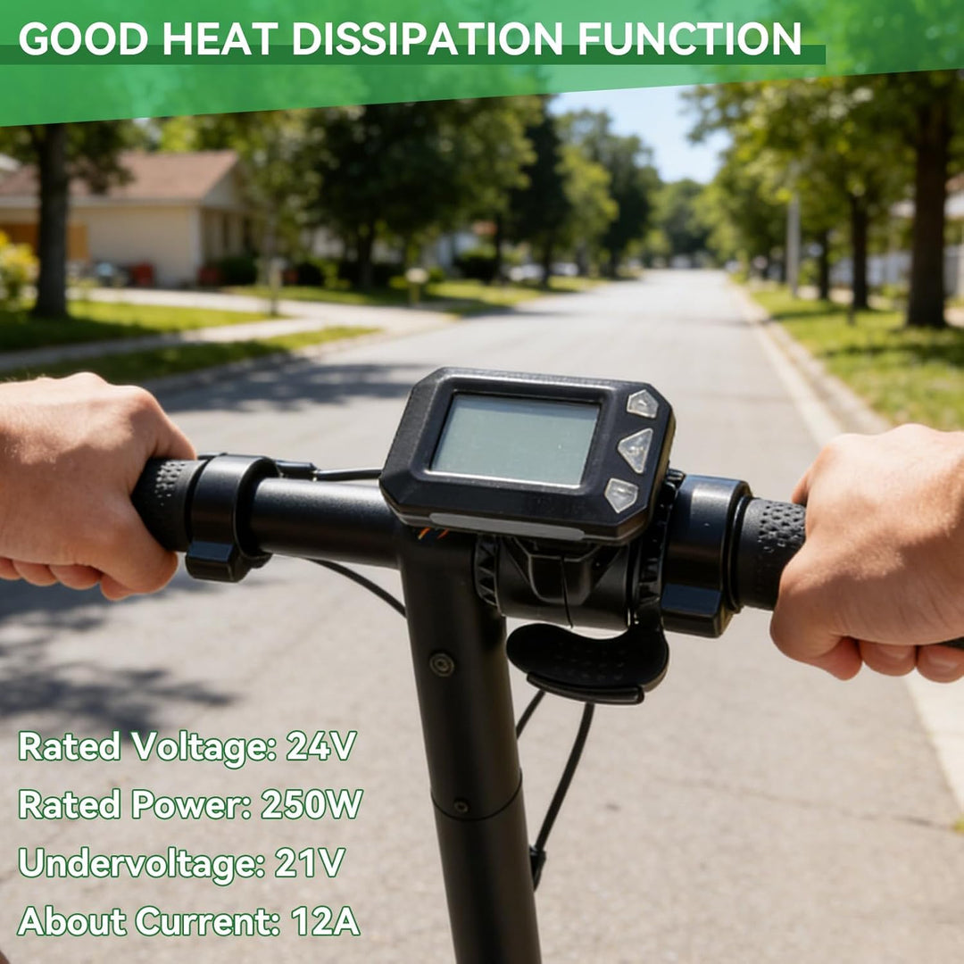 Agatige Motor Brushless Controller, 5,5-Zoll-Elektrofahrrad-Controller LCD-Display-Panel-Set für Ele