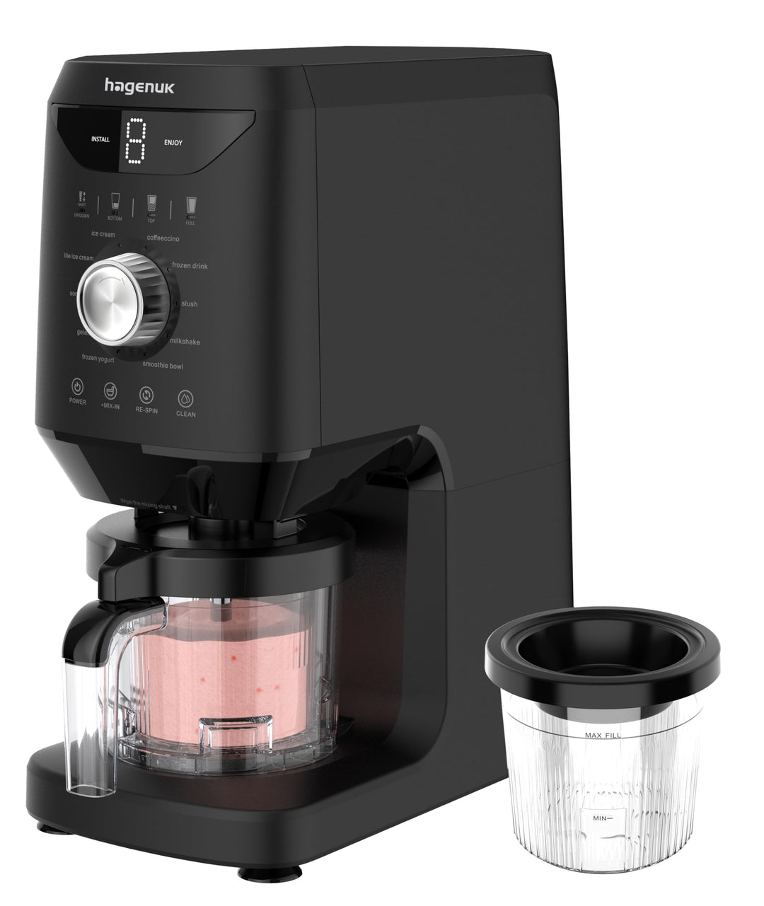 IceTwist Eismaschine – Eiscreme- & Slush-Maschine mit 10 Programmen, Ice Cream Maker für Eiscreme, S