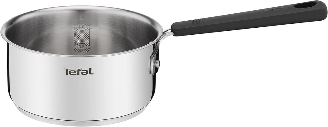 Tefal G7376S Opti'Space Topfset 6-teilig | Stielkasserolle 16 cm (inkl. Deckel) | Kochtöpfe 20/24 cm