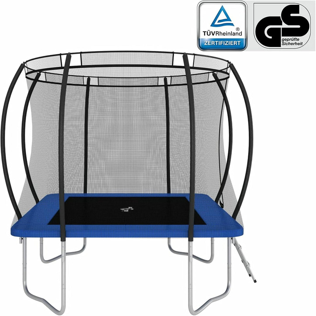 Trampolin-Set Gartentrampolin mit Sicherheitsnetz Rechteckig 335×244×90 cm 150 kg