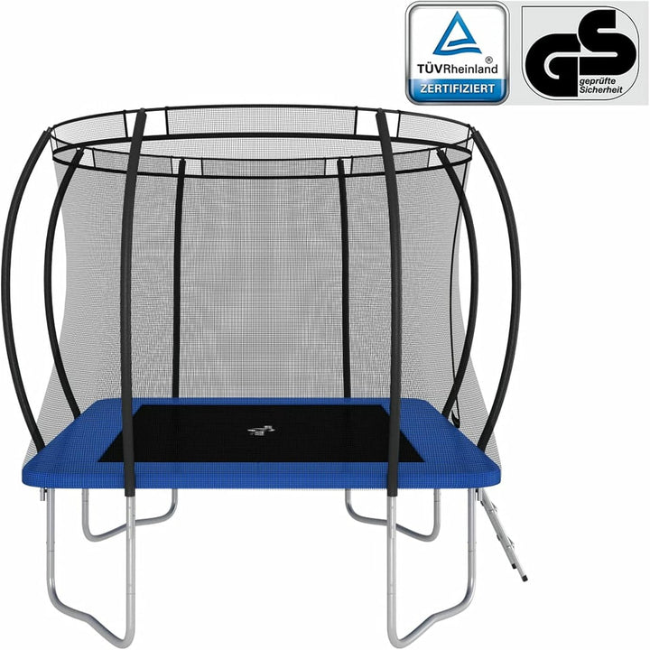 Trampolin-Set Gartentrampolin mit Sicherheitsnetz Rechteckig 335×244×90 cm 150 kg
