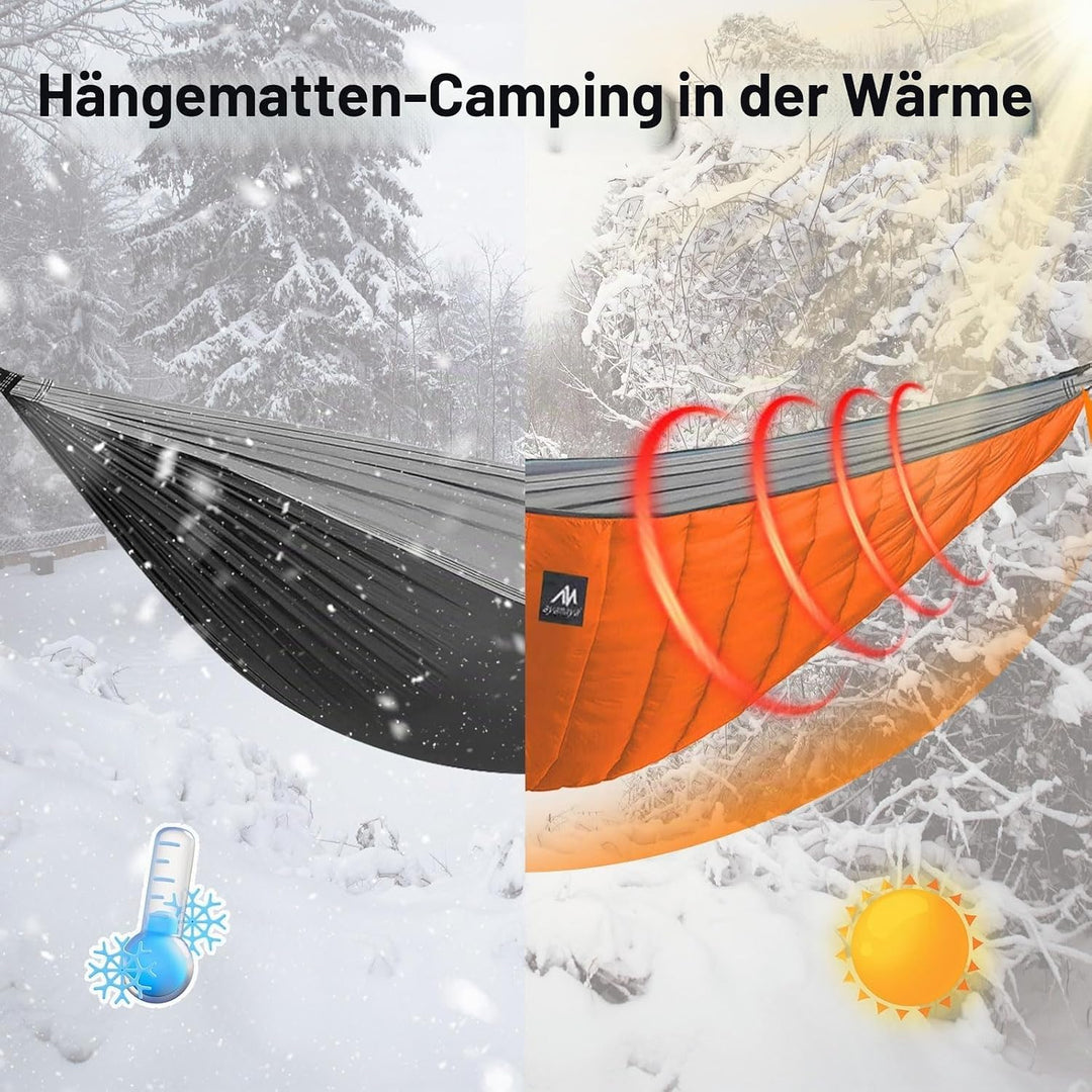 Hängematte Underquilt Isomatten Underkilt Outdoor, Ultralight Baumwolle Underblanket Winterschlafsac