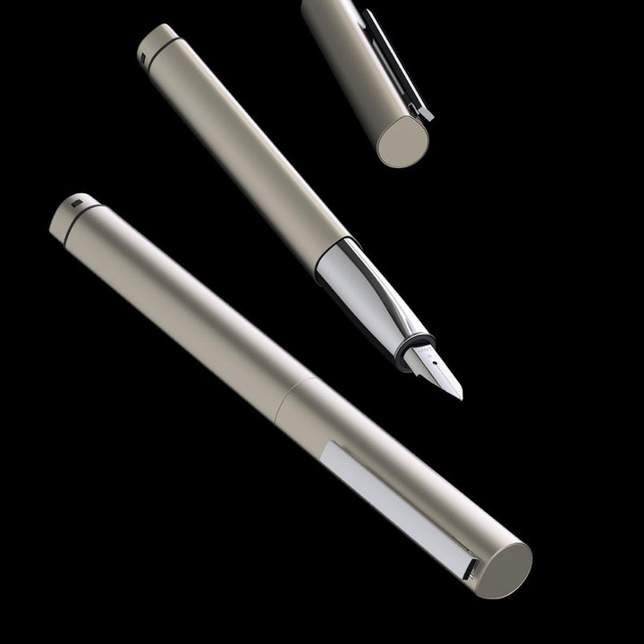 Lamy 1235462 ideos Füllhalter 70 - hochwertiger Füller aus Messinggehäuse mit Palladium-Veredelung m