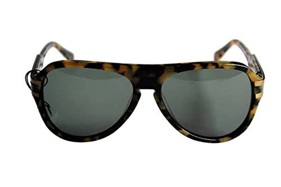 Sover MCK011 Unisex Sonnenbrille Gold schwarze Schildkröte Kunststoffrahmen schwarz Objektiv hoher U