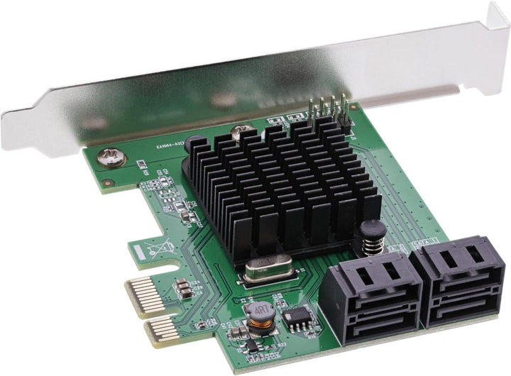 InLine® Schnittstellenkarte, 4X SATA 6Gb/s Controller, PCIe 2.0 (PCI-Express)