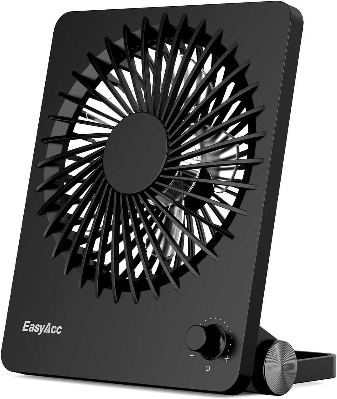 EasyAcc Tischventilator Batterie Tragbarer 3350 Akku Stufenloser Geschwindigkeit Ventilatoren USB Le
