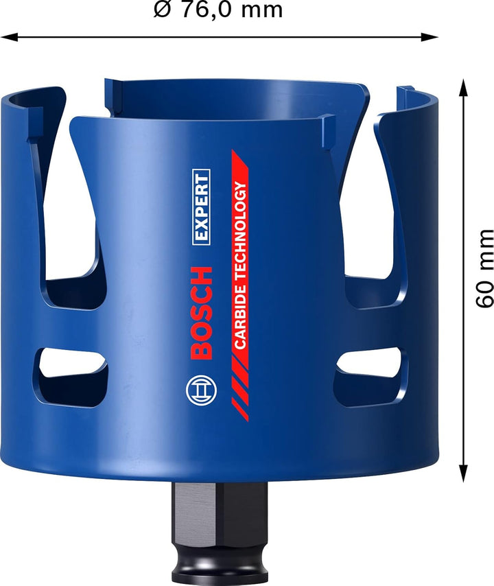 Bosch Accessories 1x Expert Construction Material Lochsäge (für Weichholz, Ø 76 mm, Zubehör Schlagbo