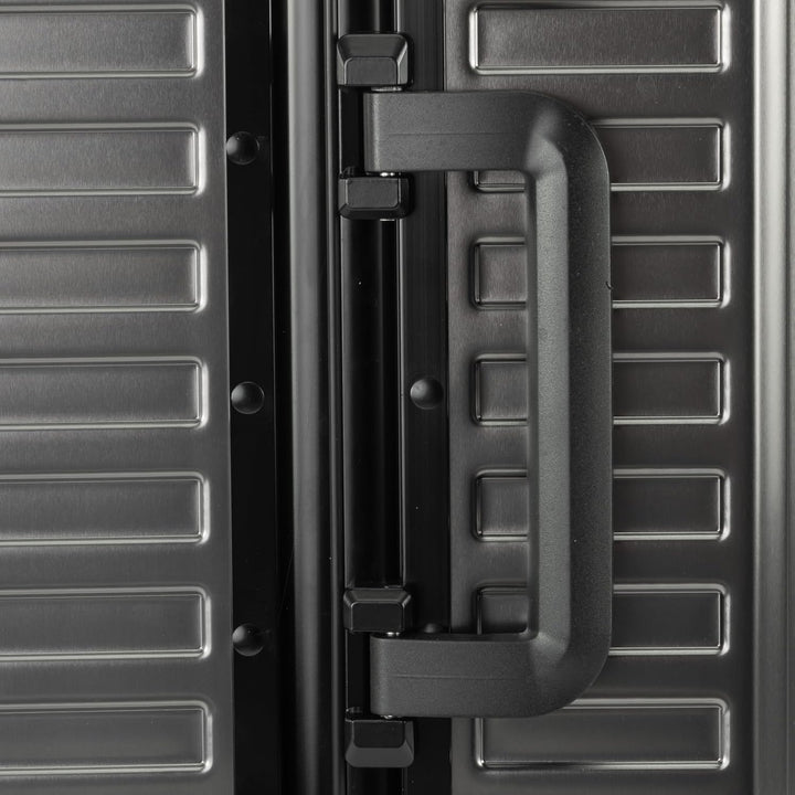 Travelhouse Tokyo Alu Reisekoffer Graphit S-55cm & M-66cm Hartschalenkoffer Reise Trolley Koffer Set