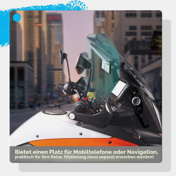 Motorrad GPS/Smartphone Navigation Stahlhalterung Adapterhalter Frontlenker Hauptständer Ersatz für